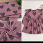 Blush Black Hearts Stretch Fabric | 95% Polyester 5% Spandex